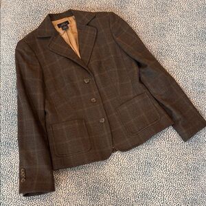 Brooks Brothers Brown Plaid Blazer